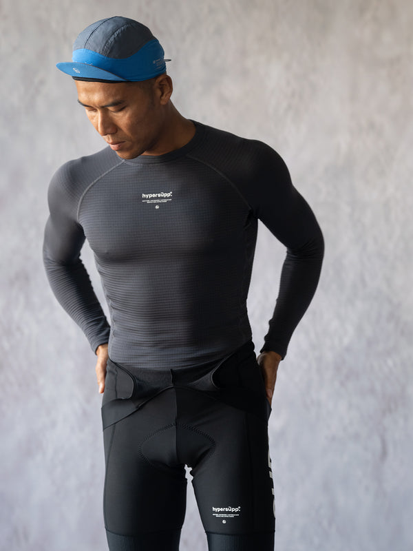 Men's Winter Long Sleeve Base Layer - Asphalt