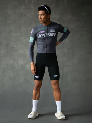 Men's Performance Team Long Sleeves Jersey - Dark Gray