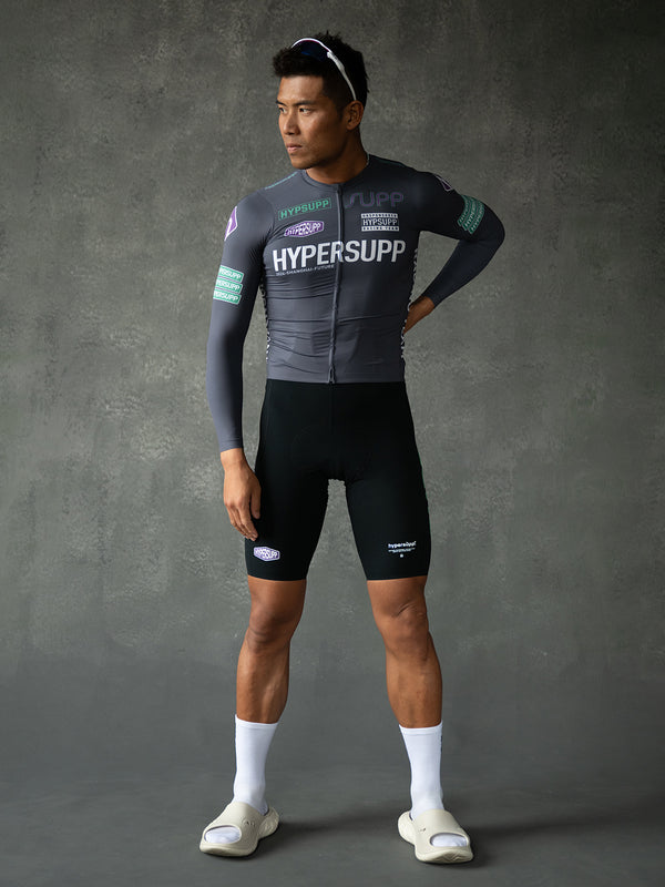 Men's Performance Team Long Sleeves Jersey - Dark Gray