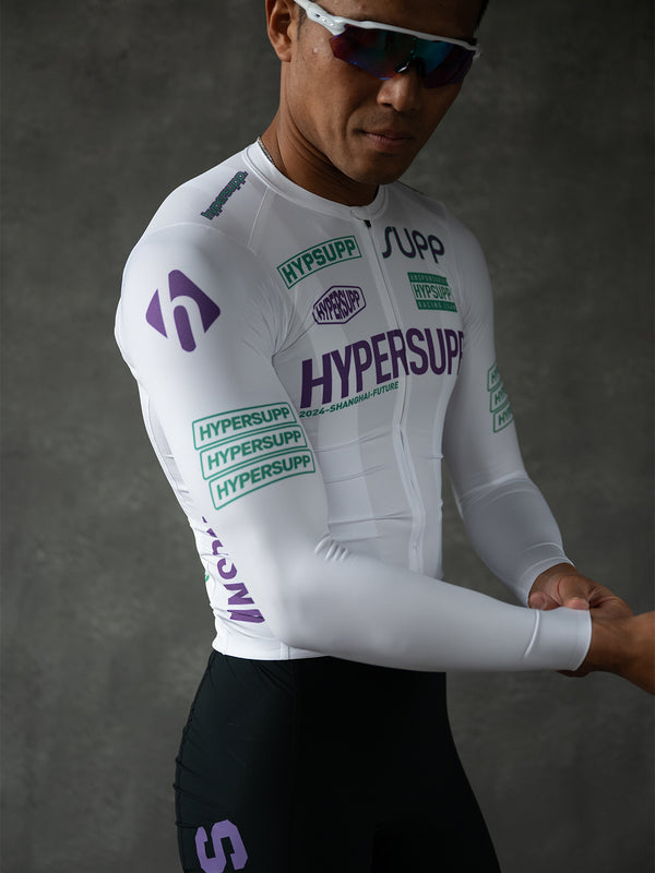 Men's Performance Team Long Sleeves Jersey - White