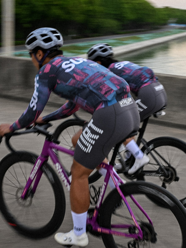 Men's Performance SUPP. Long Sleeve Jersey - Blue/Pink
