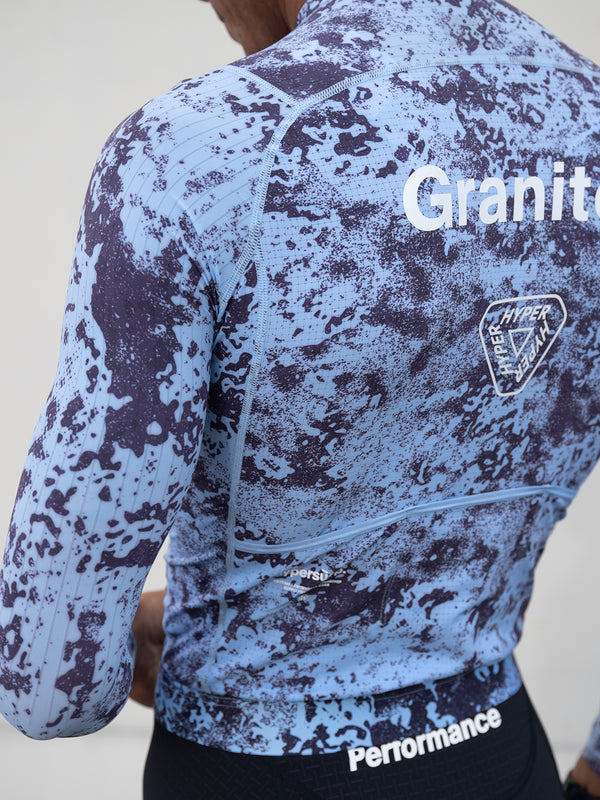 Men's Performance Long Sleeves Jersey - Granite / Glacier Blue