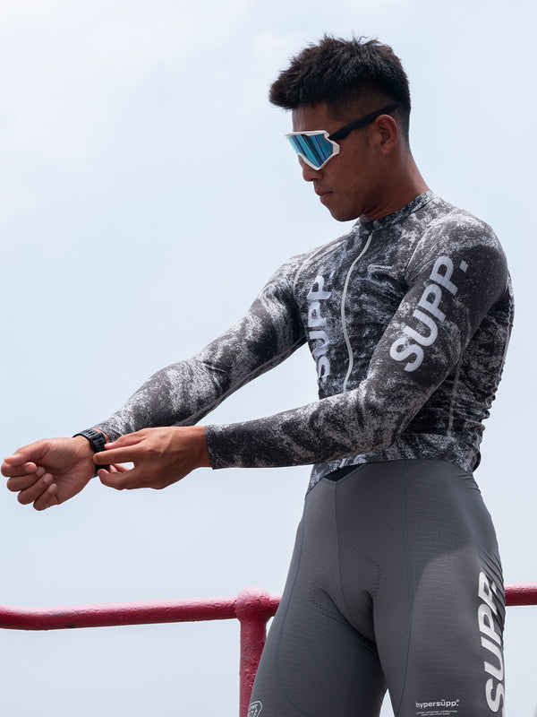 Men's SUPP. Long Sleeves Jersey - Smoky Green