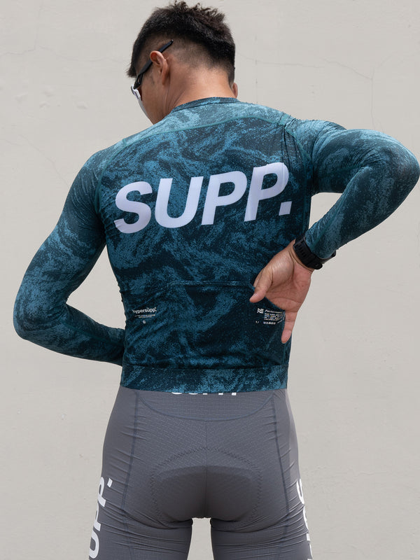 Men's SUPP. Long Sleeves Jersey - Lagoon Green