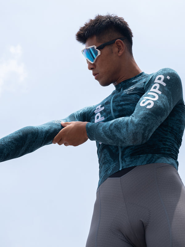 Men's SUPP. Long Sleeves Jersey - Lagoon Green