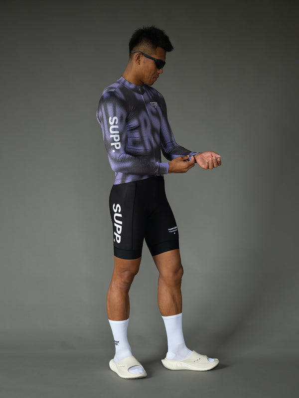 Men's Performance Fleece Long Sleeve Jersey 10-20℃ - Purple