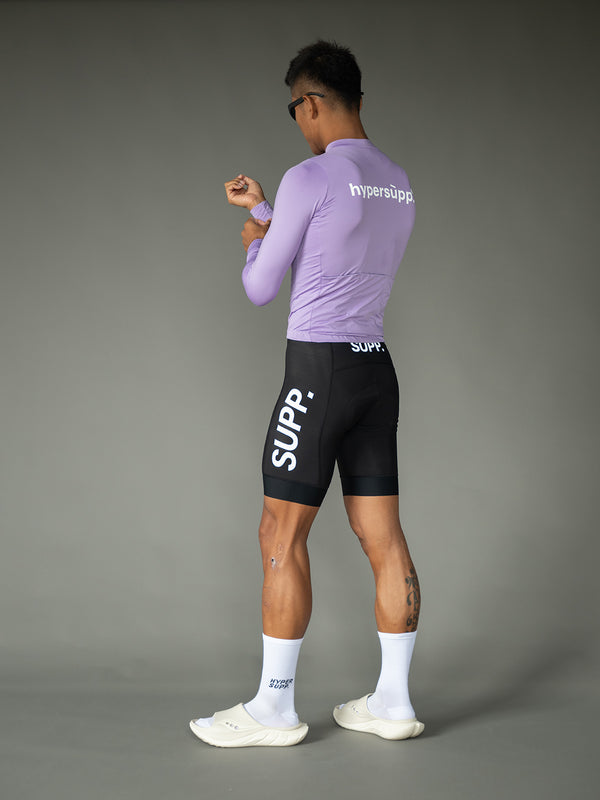 Men's Performance Fleece Long Sleeve Jersey 10-20℃ - Viola