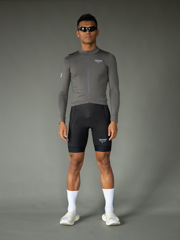 Men's Performance Fleece Long Sleeve Jersey 10-20℃ - Granite Gray