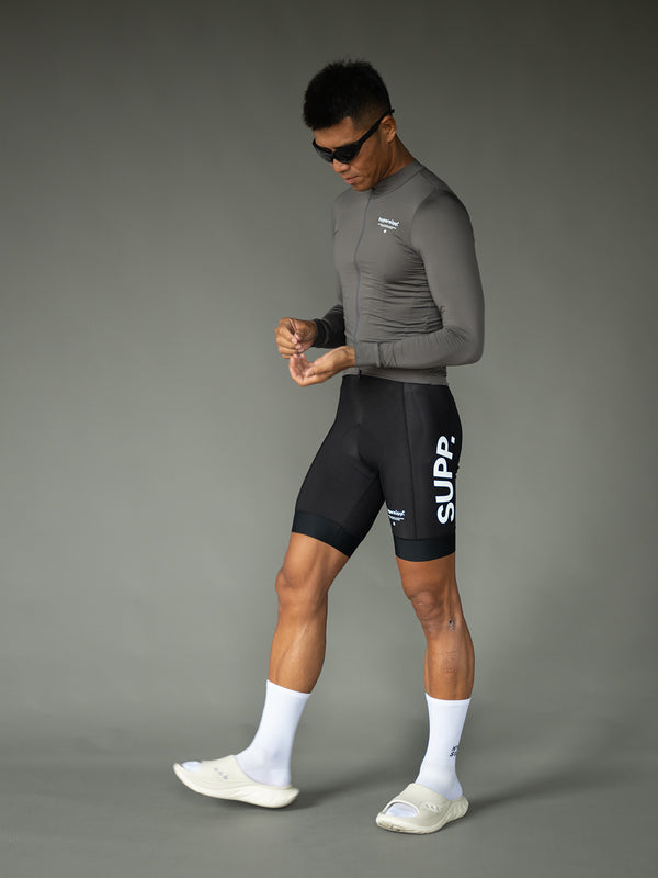 Men's Performance Fleece Long Sleeve Jersey 10-20℃ - Granite Gray