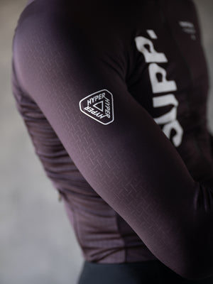 Men's SUPP. Fleece Long Sleeve Jersey 10-20℃ - Fudge