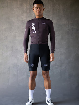 Men's SUPP. Fleece Long Sleeve Jersey 10-20℃ - Fudge