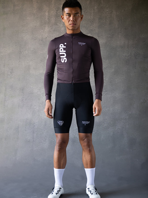 Men's SUPP. Fleece Long Sleeve Jersey 10-20℃ - Fudge