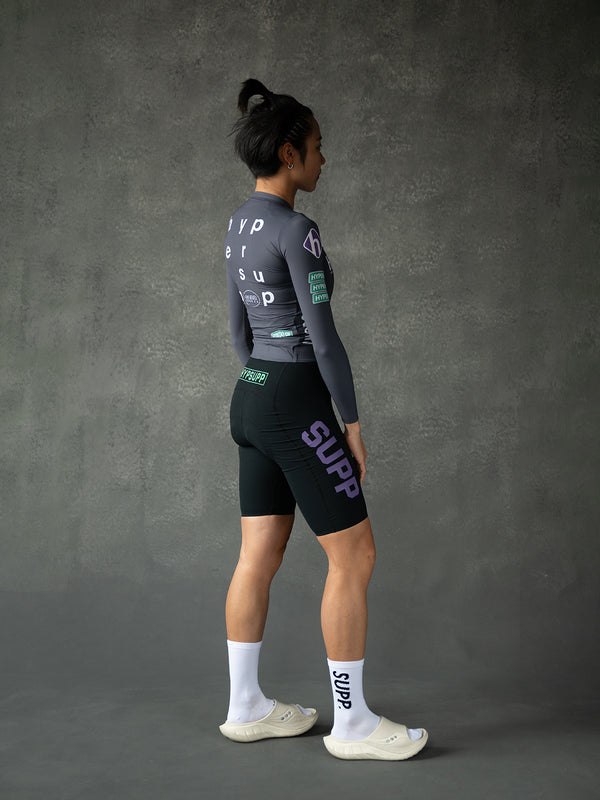 Women's Performance Team Long Sleeves Jersey - Dark Gray