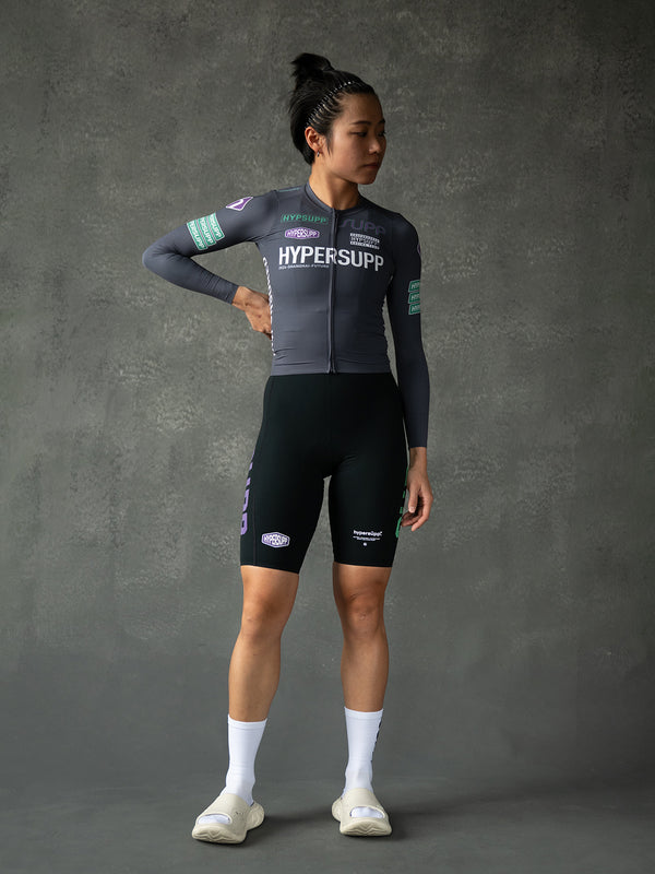 Women's Performance Team Long Sleeves Jersey - Dark Gray