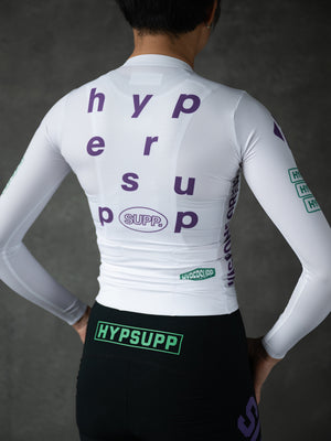 Women's Performance Team Long Sleeves Jersey - White