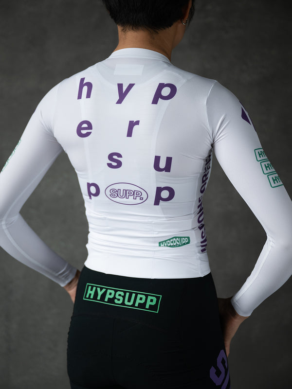 Women's Performance Team Long Sleeves Jersey - White