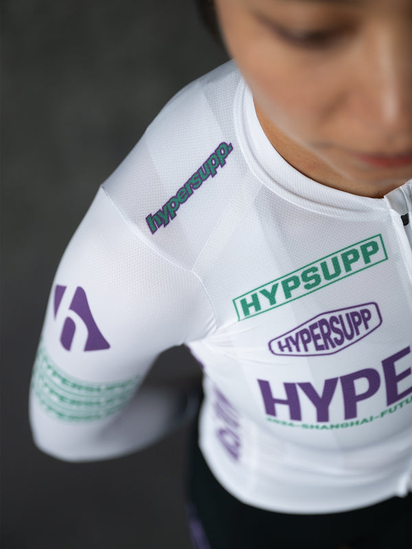 Women's Performance Team Long Sleeves Jersey - White