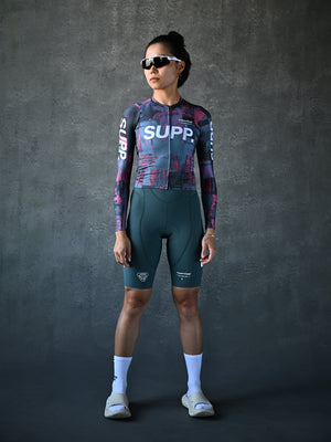 Women's Performance SUPP. Long Sleeve Jersey - Blue/Pink