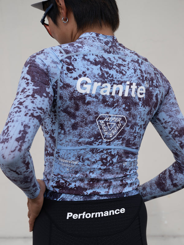 Women's Performance Long Sleeves Jersey - Granite / Glacier Blue