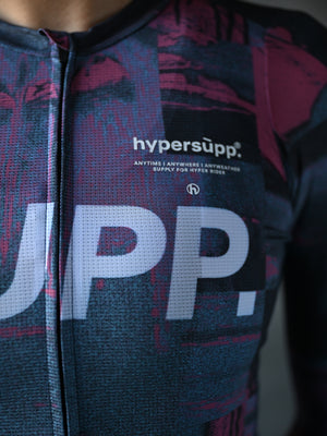 Women's Performance SUPP. Long Sleeve Jersey - Blue/Pink