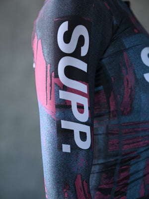 Women's Performance SUPP. Long Sleeve Jersey - Blue/Pink