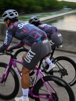 Women's Performance SUPP. Long Sleeve Jersey - Blue/Pink