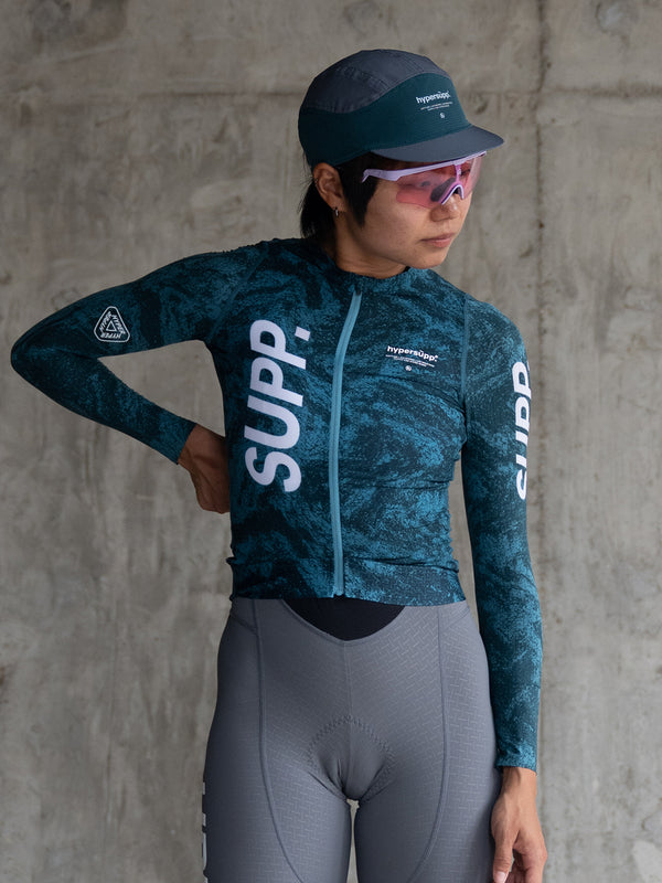 Women's SUPP. Long Sleeves Jersey - Lagoon Green