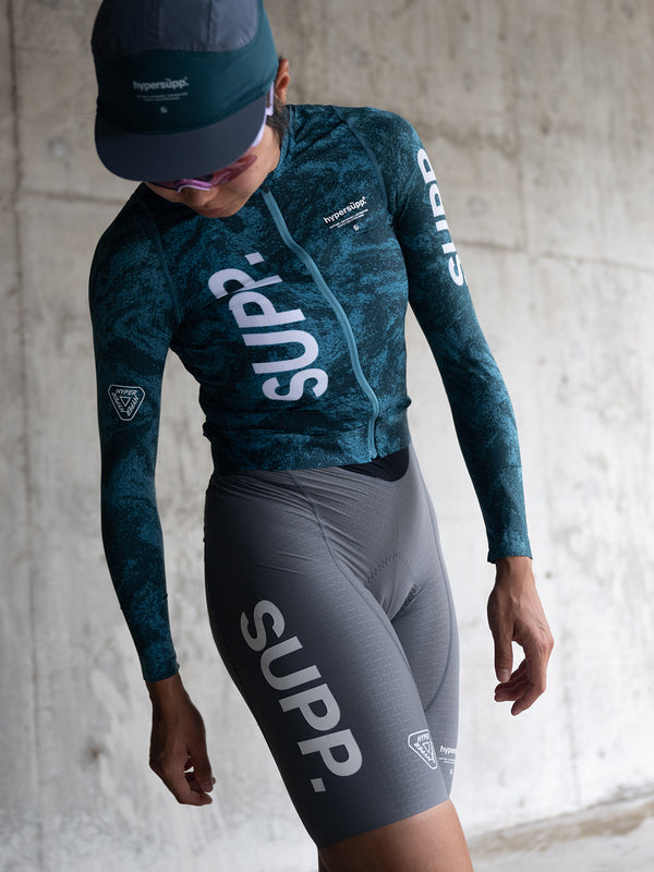 Women's SUPP. Long Sleeves Jersey - Lagoon Green