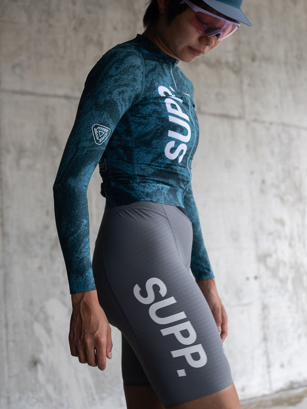 Women's SUPP. Long Sleeves Jersey - Lagoon Green