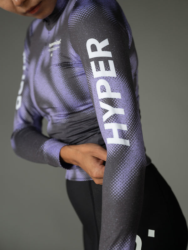 Women's Performance Fleece Long Sleeve Jersey 10-20℃ - Purple