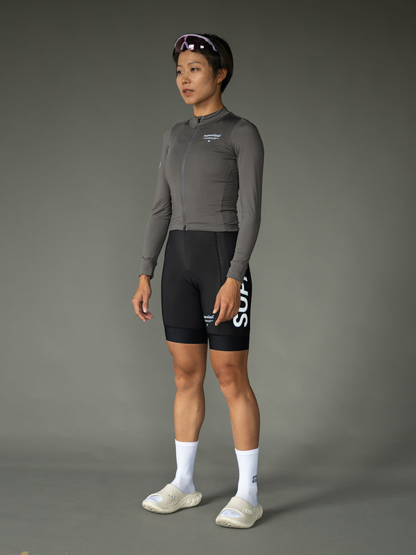 Women's Performance Fleece Long Sleeve Jersey 10-20℃ - Granite Gray