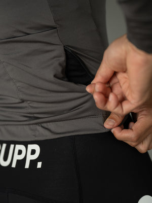 Women's Performance Fleece Long Sleeve Jersey 10-20℃ - Granite Gray