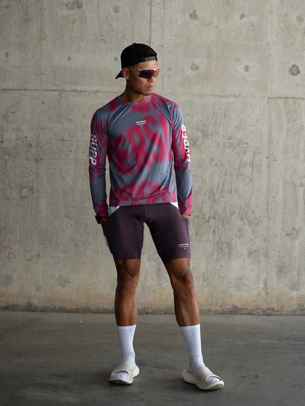 Men's Wildway Long Sleeve Quick-Dry T-Shirt  - Gray Pink