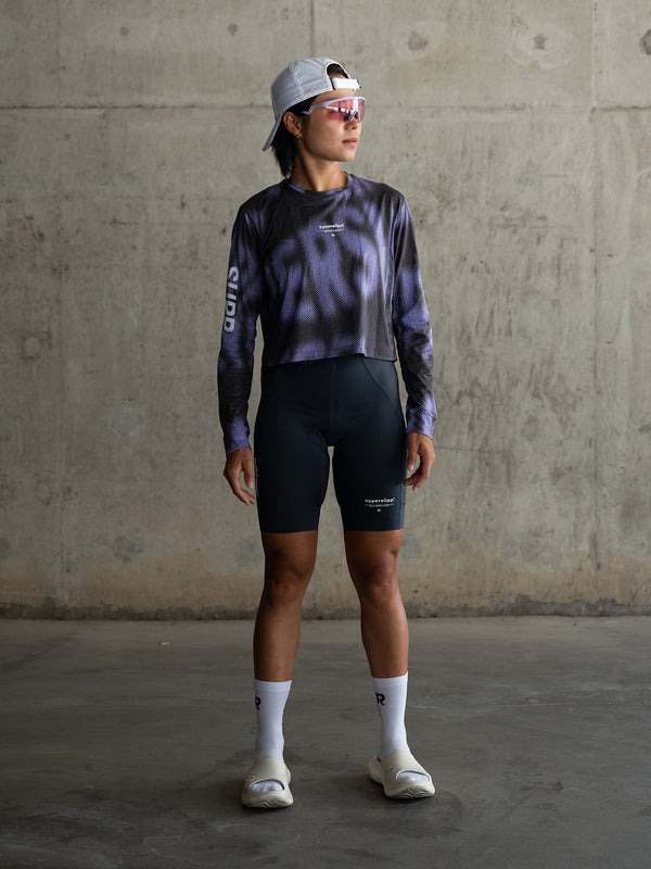 Women's Wildway Long Sleeve Quick-Dry T-Shirt  - Black Purple