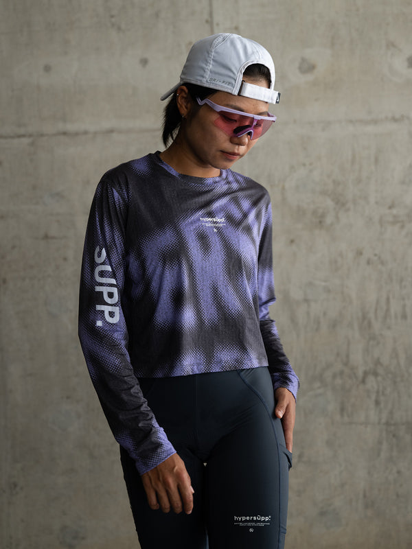 Women's Wildway Long Sleeve Quick-Dry T-Shirt  - Black Purple