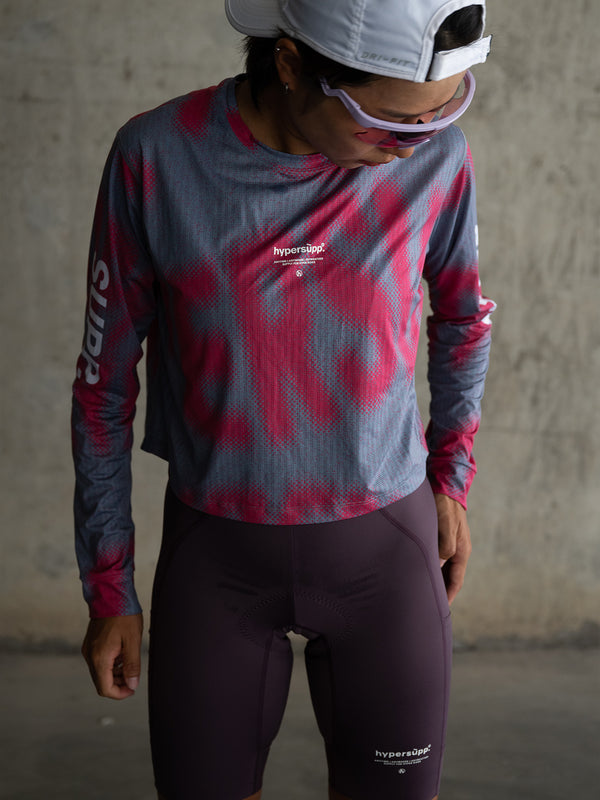 Women's Wildway Long Sleeve Quick-Dry T-Shirt  - Gray Pink