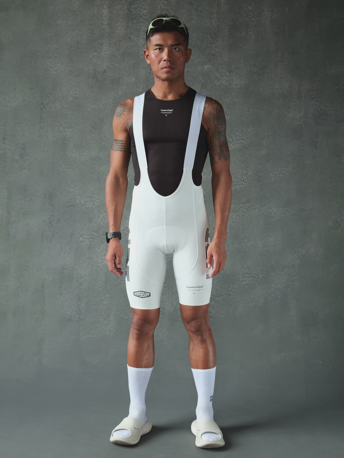 Men's Motion URT Bib Shorts - Off-White – hypersupp.