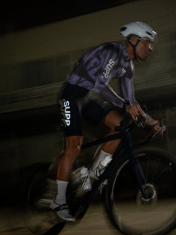 Men's Performance Fleece Long Sleeve Jersey 10-20℃ - Purple